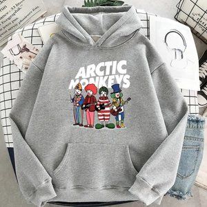 Comfortable Rock Arctic Monkeys Print Hoodie Hip Hop Coats Rapper Sweater Unisex